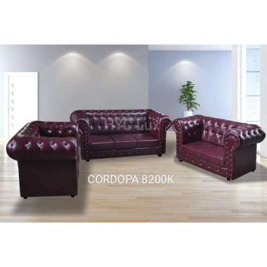 Sofa 321 Cordopa HJ LUX elegant kursi busa kulit ruang tamu