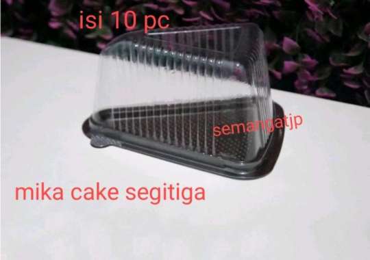 Mika cake Slice Segitiga/Mika Kue tart Segitiga isi 10 pc
