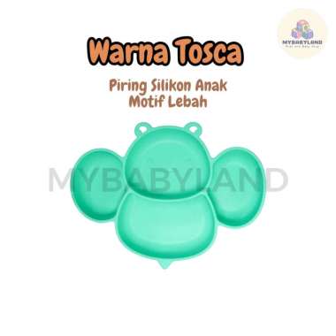 Piring Silikon Motif Lebah | Piring Makan Anak dan Bayi | Silicone Dinner Plate | Piring Anak Bayi S