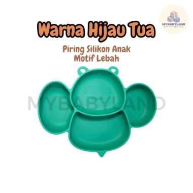 Piring Silikon Motif Lebah | Piring Makan Anak dan Bayi | Silicone Dinner Plate | Piring Anak Bayi S