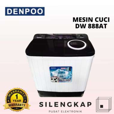 Denpoo Mesin Cuci 2 Tabung 8KG DW-888 AT 4P / DW 888AT