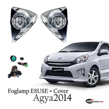 Lampu Kabut Foglamp + Cover Agya 2012 2014 2016 Tanpa Bohlam esuse