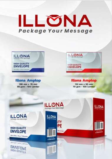 Amplop ILLONA Kecil 80gr 110x70mm - 100 Lembar