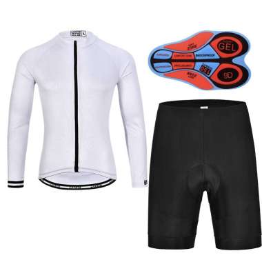 LAYOTO Jersey Bersepeda Wanita Lengan Panjang Wanita Lengan Panjang Bersepeda Jersey Set Floral Sepe