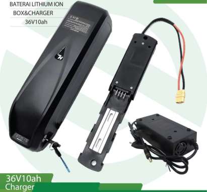 Aki Baterai lithium ion 36v10Ah dan charger sepeda listrik 36V10AH