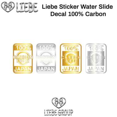 Liebe sticker water slide decal logo carbon fiber 100% untuk joran tokayo TYPE 1 GOLD