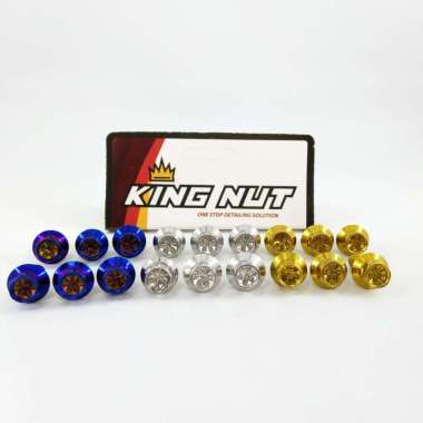 Baut Body Kawasaki KLX D-Tracker Baut Probolt Stainless Steel King Nut Silver