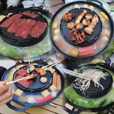 Bulgogi Bulat Wajan Panci Steamboat Grill Pan & Shabu Shabu Sukiyaki