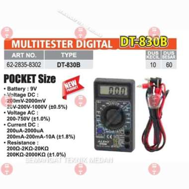 DIGITAL MULTI METER MULTIMETER MULTITESTER LCD DISPLAY ALDO DT 830B