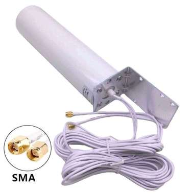 Antena Eksternal Outdoor Modem Router WiFi 3G 4G LTE 12dBi Konektor SMA