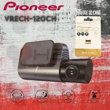 Pioneer VREC-120CH Dashcam Front Camera DVR Recording Mobil Dash Cam Dasboard Camera + FREE SD Card
