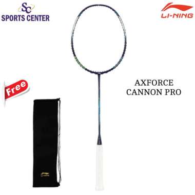 New Raket Badminton Lining Axforce Cannon Pro AYPU081 Dark Purple Blue 5U