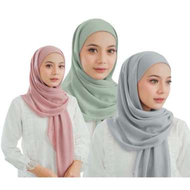 Segiempat Inner | SegitigaInstant | Jilbab Instant Putih tulang