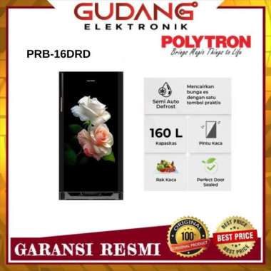 LEMARI ES POLYTRON PRA-16DRD KULKAS 1 PINTU 160L POLYTRON PRA 16DRD -