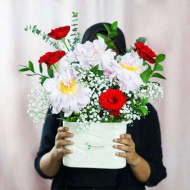 Buket Bunga Peony - Karangan Bunga Peony Freshcut Asli untuk Hadiah Romantis - FlowerAdvisor Elegant