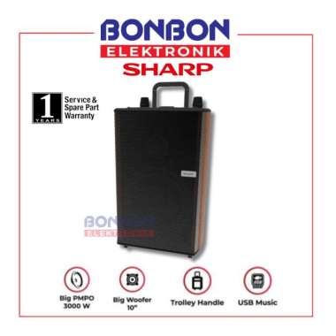 SHARP Speaker Active CBOX-TRB10MBO / Speaker System Trolly Series CBOX TRB10MBO