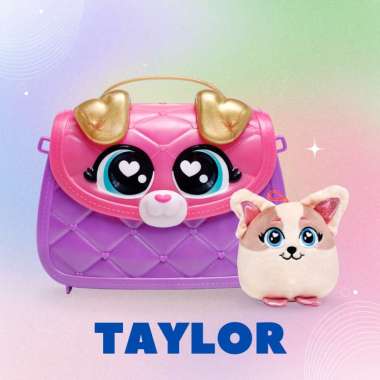Tiger Head Glam Buddies Surprise Puppy Purse Asst ""Taylor"" - Mainan Anak