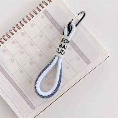 Gantungan Kunci / Tali Hp Double Lucu Pendek Gradasi Warna Warni Warna Random