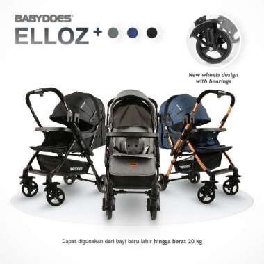 Stroller BabyDoes BD 32532 Elloz+ Kereta Dorong Bayi Black
