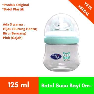 WN04 Baby Safe Botol Susu Wide Neck 125 ml Mulai 0 Bulan Hijau