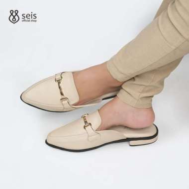 Supervice Scarlet Mules Wanita 41 CREAM
