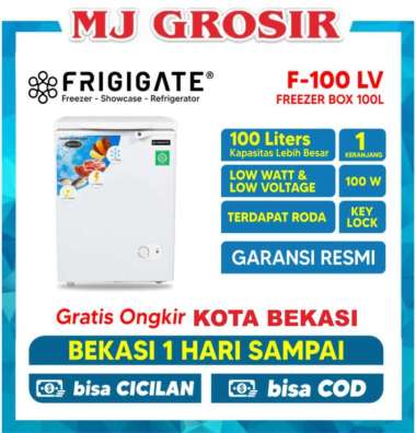 FRIGIGATE F 100 CHEST FREEZER BOX 100 L LEMARI PEMBEKU 100 LITER