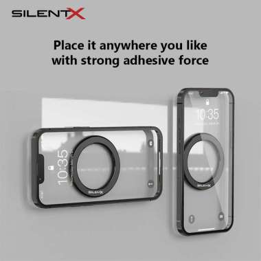 SILENTX WALL MOUNT STICKER MAGNETIC PHONE HOLDER DINDING KACA HP MAGSAFE