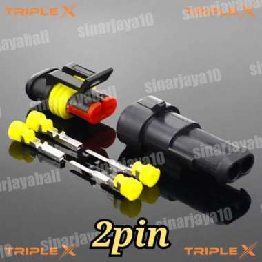 soket waterproof konektor Socket anti air connector kabel motor mobil 2pin