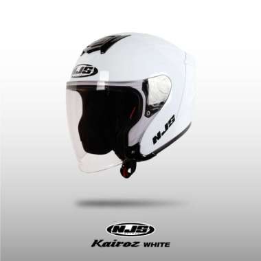 NJS KAIROZ WHITE - Helm Half Face XXL