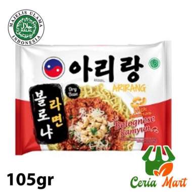Arirang Bolognese Ramyun 105 gr Bolognaise Ramen Mie Korea Halal MUI