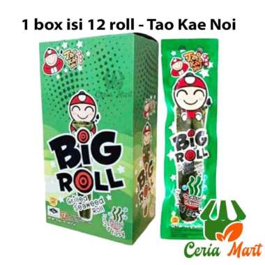 Snack Rumput Laut Tao kae Noi Big Roll Box isi 12s Classic Halal MUI