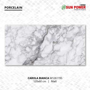 Granit Lantai Matt - Carola Bianca | Sun Power 120x60 cm