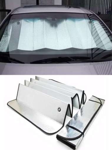 Tabir surya aluminium penahan panas mobil sun shade