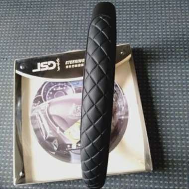 Sarung stir kulit JSD mobil Innova 2004-2015 Hitam