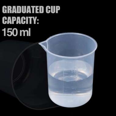BURSON Gelas Ukur Plastik Dapur Laboratorium Measuring Cup 150ml