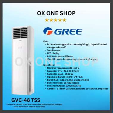 GREE Ac Floor Standing 5PK GVC-48TSS | AC GREE 5 PK GVC-48TSS