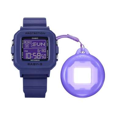 Jam Tangan Wanita Casio Baby-G + Plus BGD-10K-2DR 30th Anniversary Ladies Digital Dial Purple Resin 