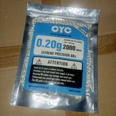 Original BB CYC 0.20 0.25 Gram Tracer isi 2000rds Plastik 0.20 Gram