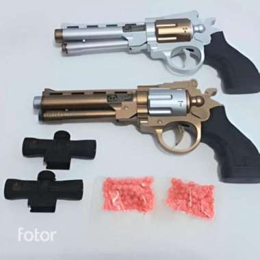 Mainan Anak SNI Biji Plastik Revo Azzuri Silver Dan Gold Bahan Plastik Emas