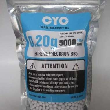 Original BB 0.20 Cyc isi 5000rds Plastik Putih