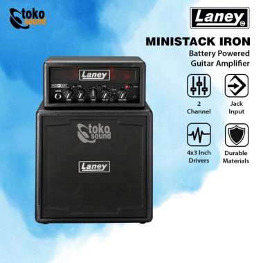 Laney MiniStack Iron - Battery Powered Guitar Ampli with Smartphone Interface