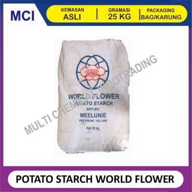 POTATO STARCH WORLD FLOWER MEELUNIE DENMARK / TEPUNG PATI KENTANG - 1 BAG 25 KG