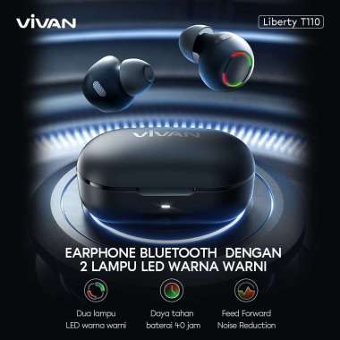 Vivan Liberty T110 Headset Bluetooth 5.2 TWS Earbuds Wireless Earphone