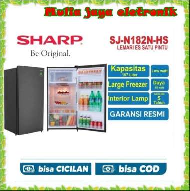 KULKAS SHARP SJ 182 D LEMARI ES 1 PINTU SJ182D SJ 182D KIREI 3