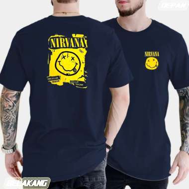 Jerrico T-shirt Nirvana | Kaos unisex | Kaos Distro Lengan Pendek | Pakaian Pria dan Wanita Dewasa N