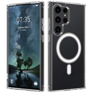 Clear Case Magnetic Bumper Soft Casing for Samsung S24 PLUS ULTRA S24 Ultra