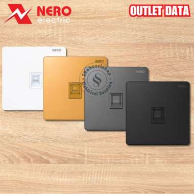 NERO OUTLET DATA CASA X2 OUTLET DATA X2PC 1 GANG INBOW DUS