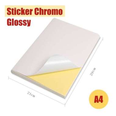 Stiker Kromo Glossy Agna Ukuran A4