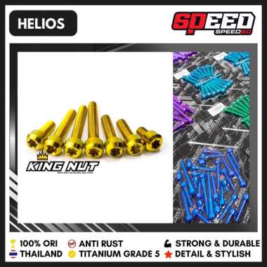 Baut Blok Kawasaki ZX 25 R Baut Titanium Grade 5 Probolt Thailand King Nut Helios