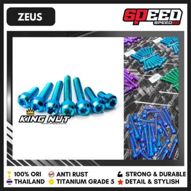 Baut Blok Kawasaki ZX 25 R Baut Titanium Grade 5 Probolt Thailand King Nut Zeus
